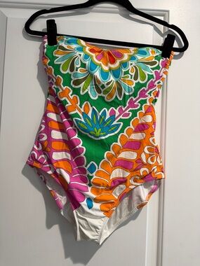 Trina Turk Strapless/Halter One Piece Swimsuit